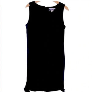 Amanda Smith 6 black sleeveless‎ dress w/ruffles